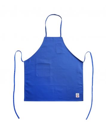 Chef's Pride Bib Apron Full Length w/ Pocket Blue