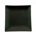 Square Plate Non-Glare Glaze Black 9"