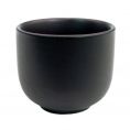Wine Cup 1.5oz Non-Glare Glaze Black 2"