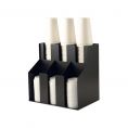 2-Tier Black Cup/Lid Organizer 3-Stack 
