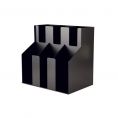 2-Tier Black Cup/Lid Organizer 3-Stack 