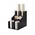 3-Tier Black Cup/Lid Organizer 2-Stack 