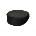 Chef's Pride Pillbox Chef Hat 3-1/2"H Black L/XL