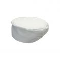 Chef's Pride Pillbox Chef Hat 3-1/2"H White L/XL