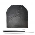 Latex Black Dishwashing Apron 44-1/2" x 37"