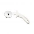 Pizza Cutter W/ White Handle 2-1/2"Dia