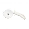 Pizza Cutter W/ White Handle 4"Dia