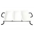 1/3 GN Panx3 W/ 2 Divider Bars & Rect. Rack 12 3/4"