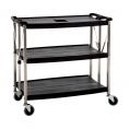 3-Tier Foldable Utility Cart 39"L x 20-3/4"W x 36"H