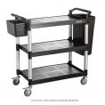 Utility Cart Black 40-1/8x19-3/4x37-3/4"H