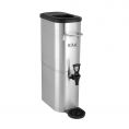 Iced Tea Dispenser Stainless Steel Slim W/ Valve 3 Gal.
