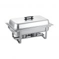 Modish 8 qt. Stainless Steel Chafer Full Size with Folding Frame