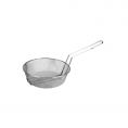 8"Dia Nickel-Plated Metal Round Culinary Basket Fine Mesh