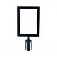 Frame Stanchion Sign Metal Black