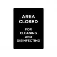 Sign Stanchion AREA CLOSED