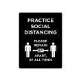 Sign Stanchion PRACTICE SOCIAL DISTANCING