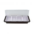 ABS Plastic Condiment Holder 4-Compartment