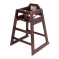 High Chair Wooden 29-3/4"H Assembled Mahogany
