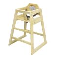 High Chair Wooden 29-3/4"H Assembled Natural
