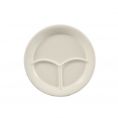 3 Compartment Round Plate 9 1/2"