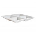 4 Section Square Dish 6 1/2"