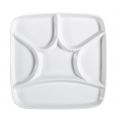 Crown Compartment Square Tray 8 1/2"