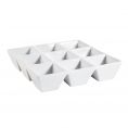 9 Compartment Square Tray 4ozx9 9"