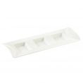 3 Compartment Rect. Tasting Tray 0.5ozx3 10 1/8"
