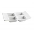 4 Compartment Rect. Tasting Tray 1ozx4 8"