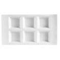 6 Compartment Rect. Tasting Tray 1ozx6 10 3/4"