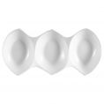 3 Compartment Leaf Shape Tray Large 7.5ozx3 14 3/4"