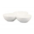 3 Compartment Leaf Shape Bowl 3ozx3 8 1/2"