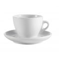 Cup & Saucer Set White 11oz [Cup 4 1/2" I Saucer 6 1/2"]