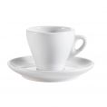 Cup & Saucer Set White 3.5oz [Cup 2 3/4" I Saucer 4 7/8"]