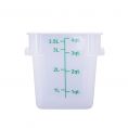 4QT Food Storage Container, Translucent