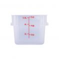 6QT Food Storage Container, Translucent
