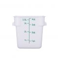 4QT Food Storage Container, White