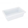 White Storage Box Half Size 6"