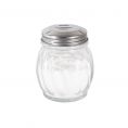 6oz Glass Cheese Shaker W/ SS Slotted Top