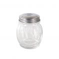 6oz Glass Cheese Shaker W/ SS Slotted Top