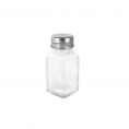 2oz Glass Square Base Shaker W/ SS Mushroom Cap