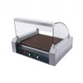 11-Roller Non-Stick Coating Hot Dog Roller Grill Set with Sneeze Guard