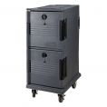 Full Size Insulated Table Pan Carrier 2-Compartment w/ Dolly 