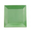 Square Plate Green 6"