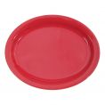 Oval Platter N.R. Red  9 3/4"
