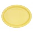 Oval Platter N.R. Yellow  11 1/2"