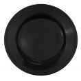 Plate R.E. Black  9"