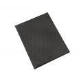 1-Panel Faux Leather Menu Cover Letter Size 8-1/2" x 11" Black