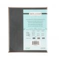 1-Panel Faux Leather Menu Cover Letter Size 8-1/2" x 11" Brown