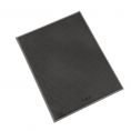 1-Panel Faux Leather Menu Cover Letter Size 8-1/2" x 11" Gray